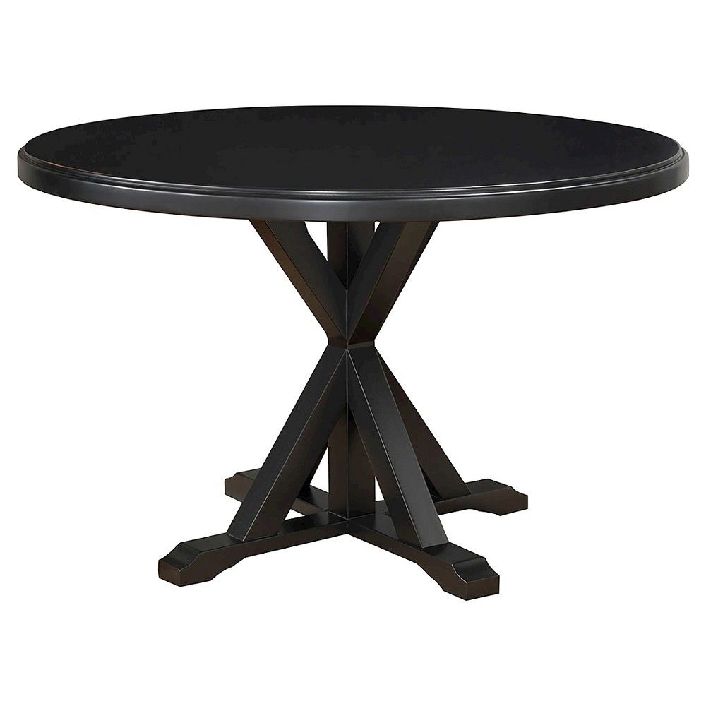 Winslet X Base Dining Table Antique Black - Carolina Cottage | Target