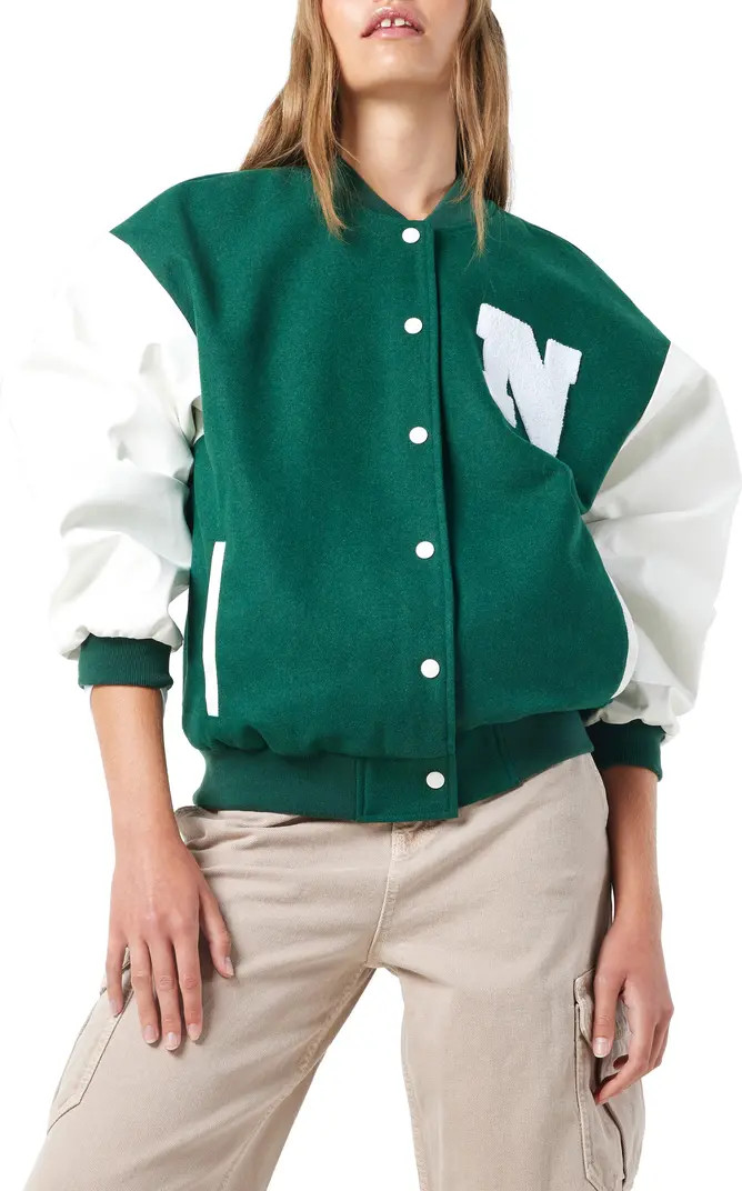 Ocean College Varsity Bomber Jacket | Nordstrom