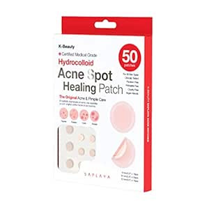 Saplaya K-Beauty Ance Care Hydrocolloid Patches For Acne Pimple Care 100% Hydrocolloid Acne Spot ... | Amazon (US)