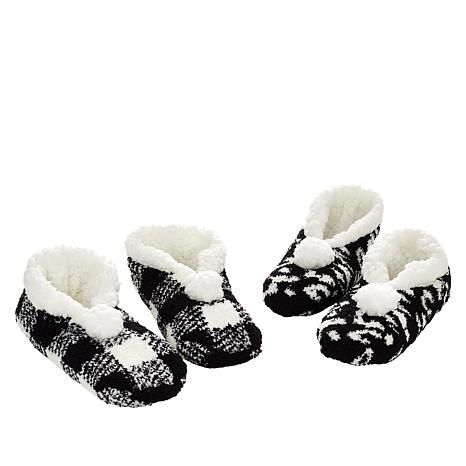 Comfort Code 2-pack faux Sherpa-Lined Slippers - 9668252 | HSN | HSN