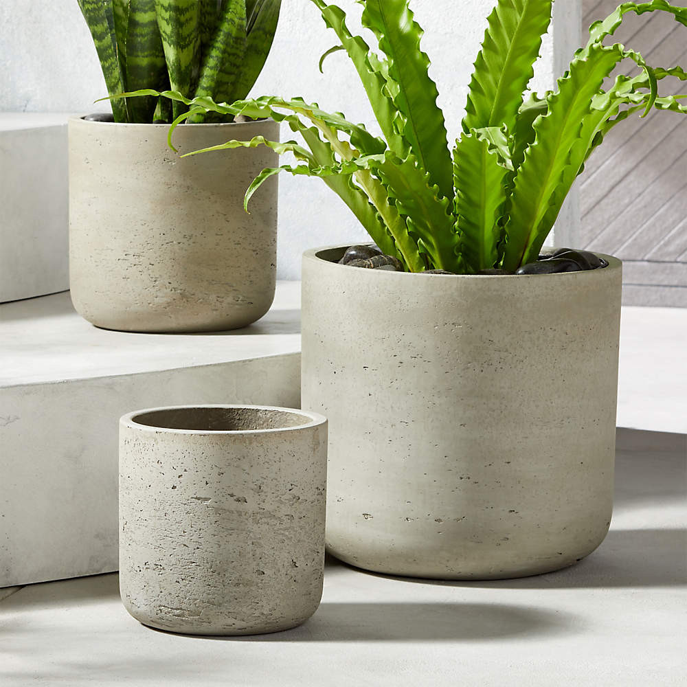 Seminyak Taupe Planter 5.75" | CB2