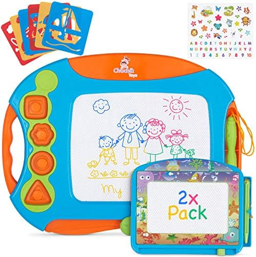 CHUCHIK Magnetic Drawing Board Set for Kids and Toddlers. Large 15.7 Inch Magna Doodle Writing Pa... | Amazon (US)