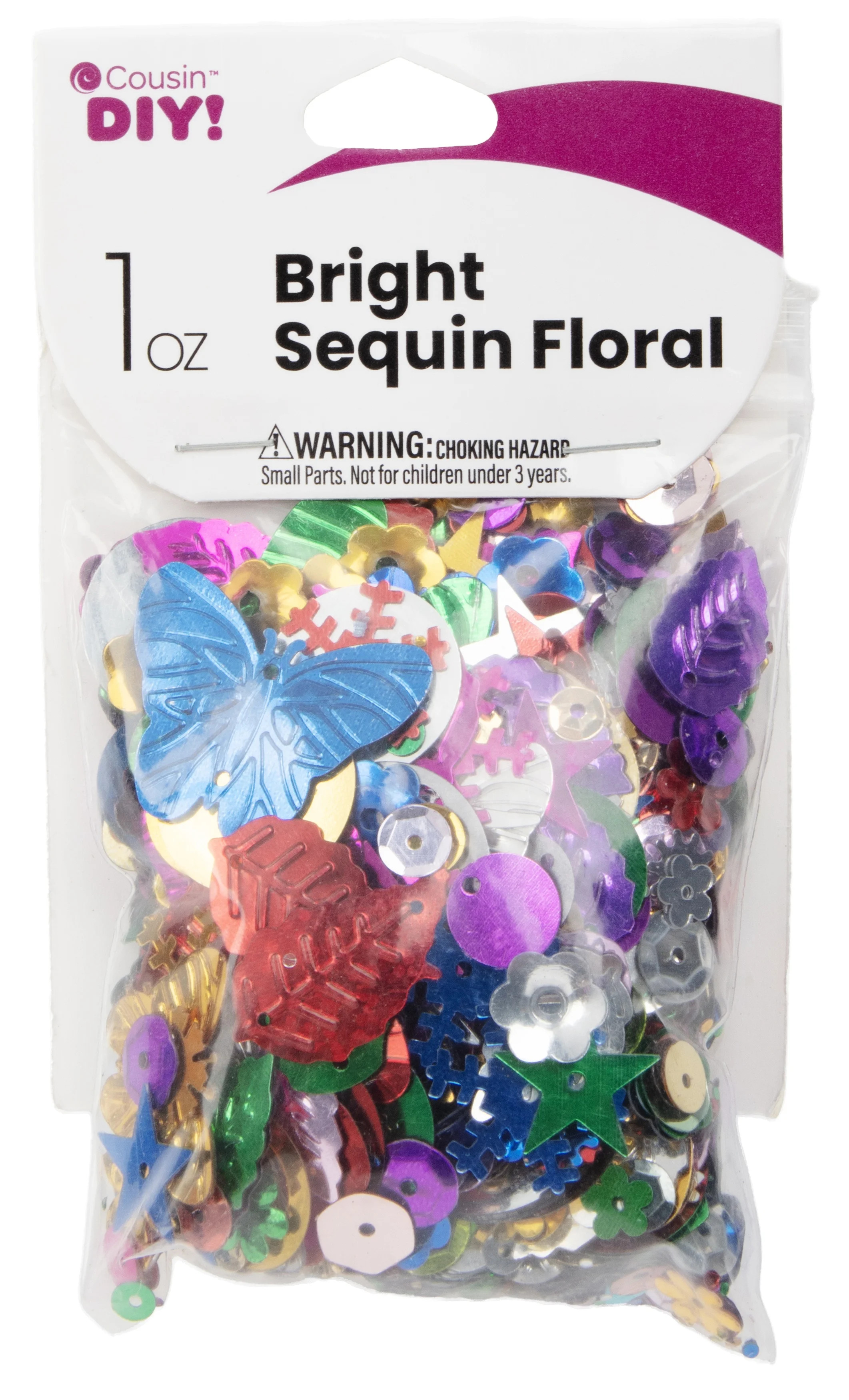 CousinDIY Crystal Sequins 1oz-Floral Shapes | Walmart (US)