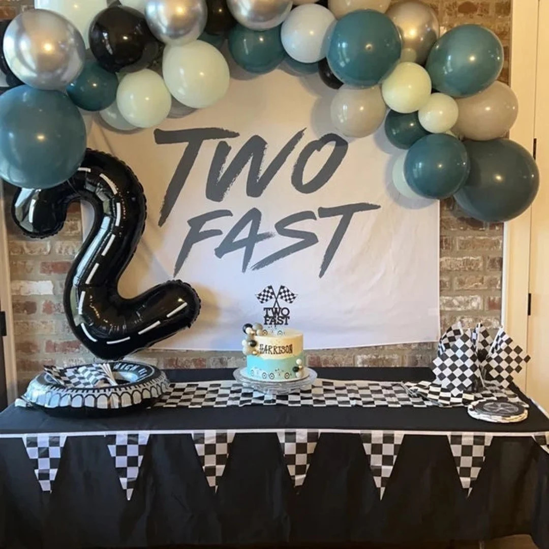 Two Fast Birthday Backdrop, Two Fast Birthday Banner, Race Car Birthday Backdrop, Two Fast Birthd... | Etsy (US)
