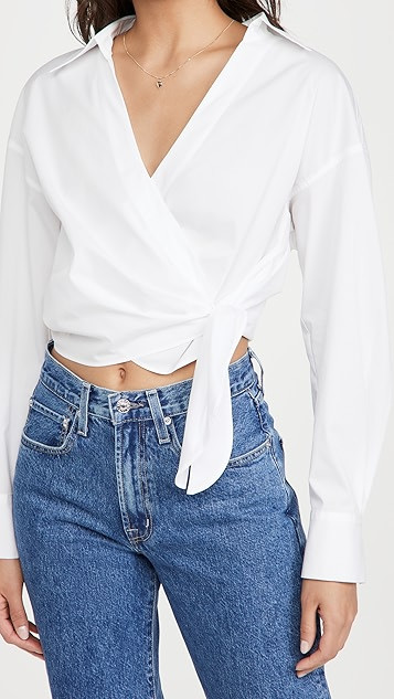 Slim Fitted Wrap Shirt | Shopbop