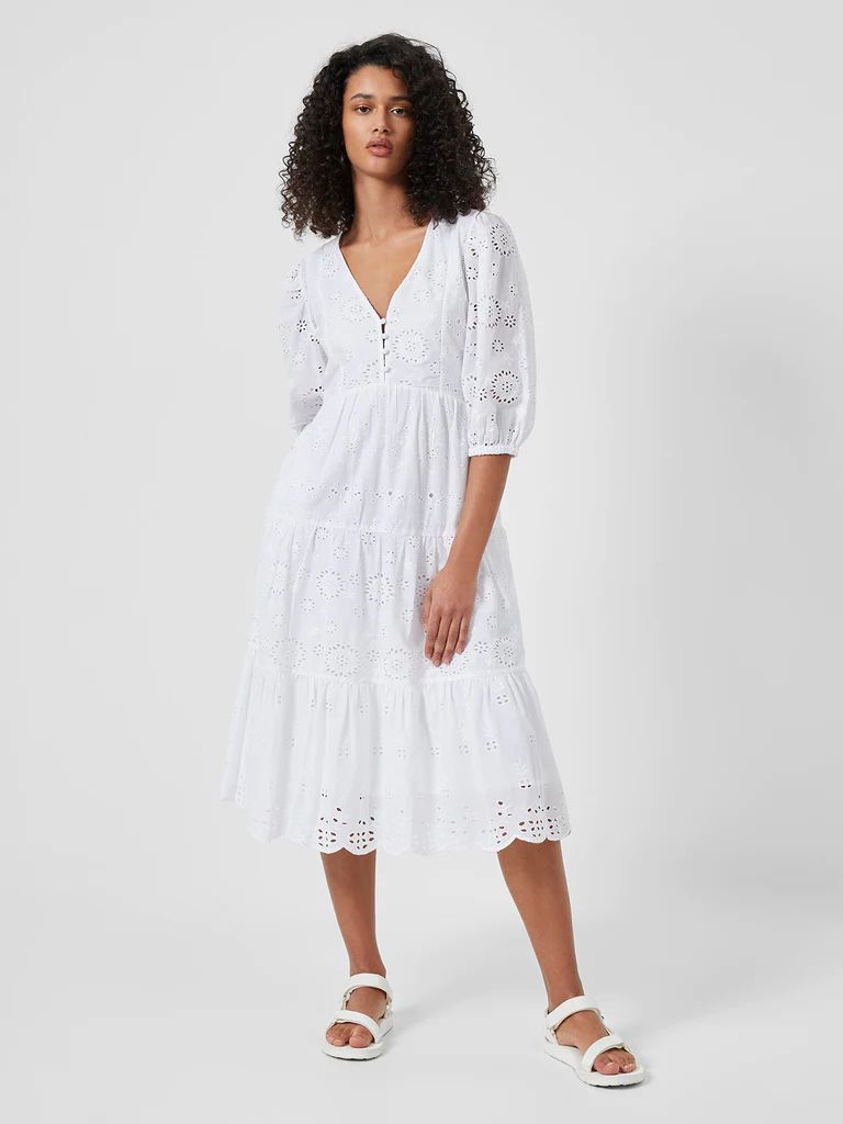 Abana Biton Organic Broiderie Dress | French Connection (UK)