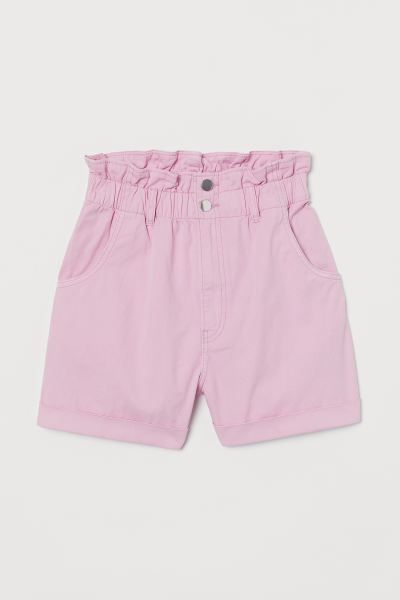 Cotton Paper-bag Shorts | H&M (US + CA)