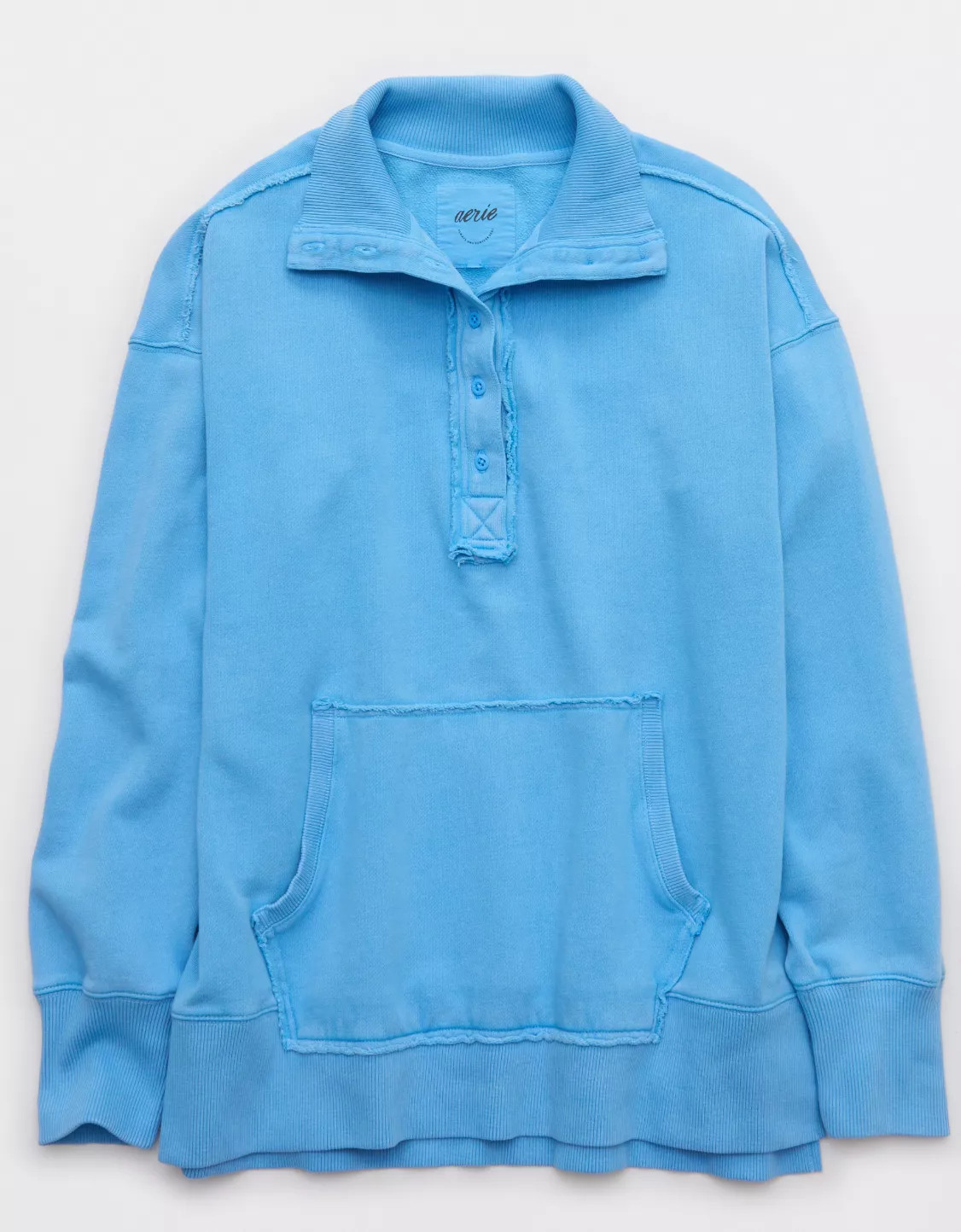 Aerie Vintage Popover Polo Sweatshirt | American Eagle Outfitters (US & CA)