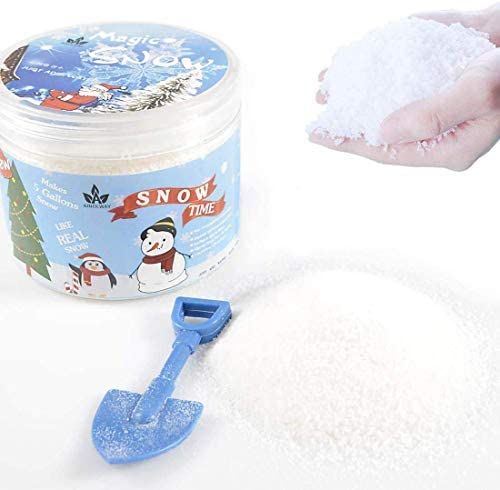 AINOLWAY Instant Snow Fake Snow Powder Add Water Makes 5 Gallons, Artificial Snow for Cloud Slime... | Amazon (US)