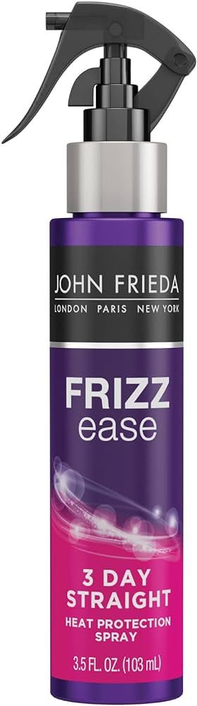 John Frieda Frizz Ease Keratin Infused Flat Iron Hair Spray, 3 Day Straightening Spray, Anti Friz... | Amazon (US)
