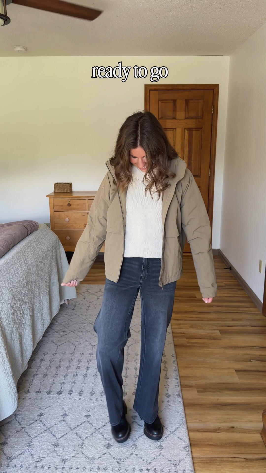 An easy fall outfit with black jeans, a cream sweater and a windbreaker🖤

Fall outfit from @Quince  🖤

small in my tee, small in my sweater (100% organic cotton), 24 in 28” inseam (washed black wash) in my jeans, and small in my windbreaker (praline color—goes in and out of stock. Leans green or brown depending on the lighting). My boots are size 6.5.

use INFG-26MARISSAWEARSANOUTFIT10  for 10% off your first order from @onequince (new customers only on the app!)

#LTKPetite #LTKSeasonal #LTKootd
