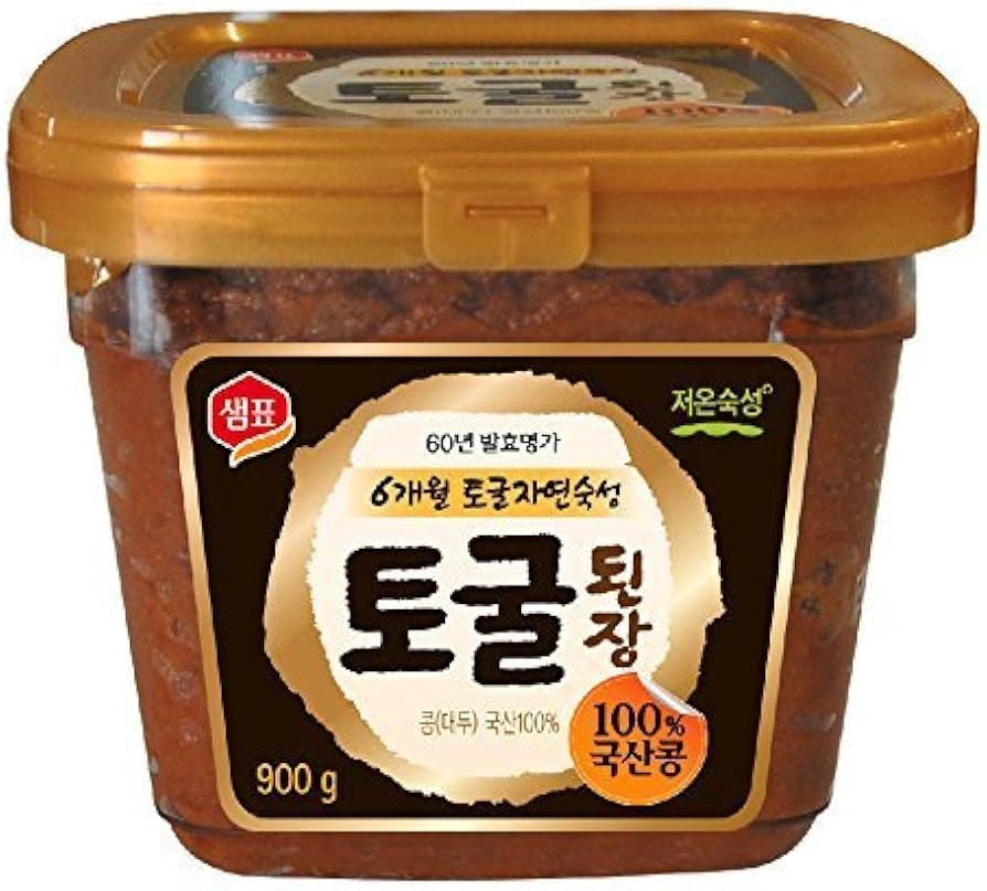 Premium Unpasteurized Non-GMO Togul Soybean Paste, Doenjang (1.9 Lb) By Sempio by Sempio | Amazon (US)