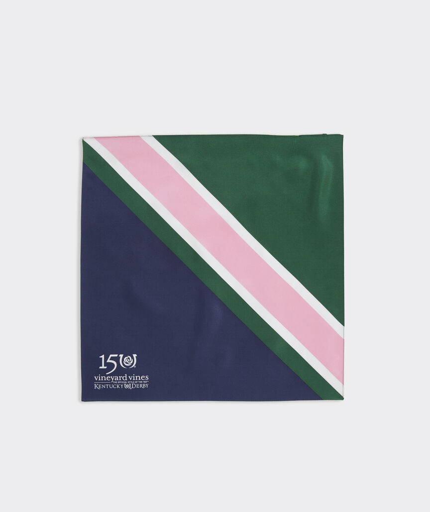 Kentucky Derby Colorblock Silk Pocket Square | vineyard vines