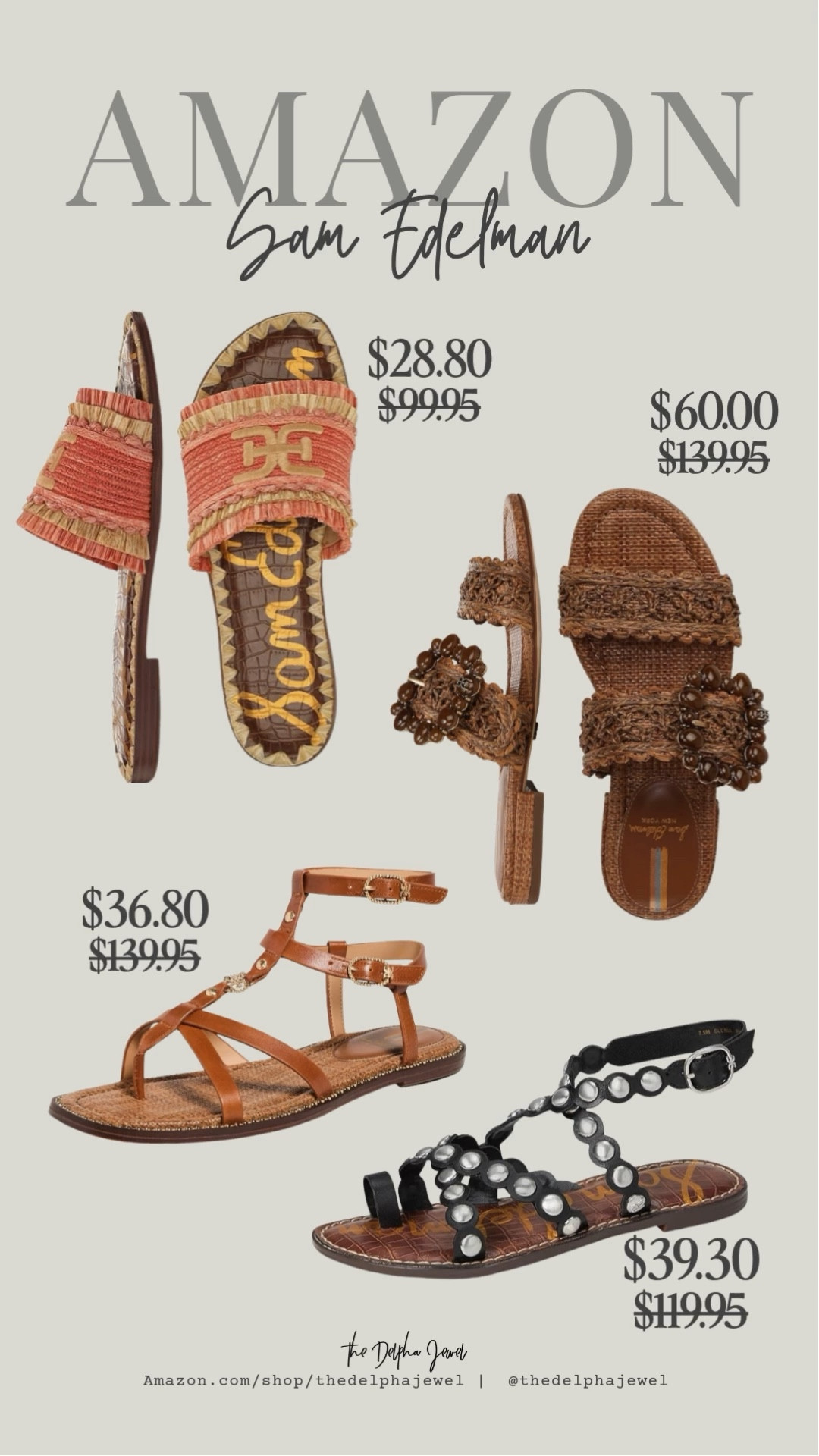 Daily deal on the cutest Sam Edelman sandals🩴

Elisa sandals, tayla sandals, Georgia gladiator sandal, Gloria studded sandal

#LTKFestival #LTKSaleAlert #LTKgrwm