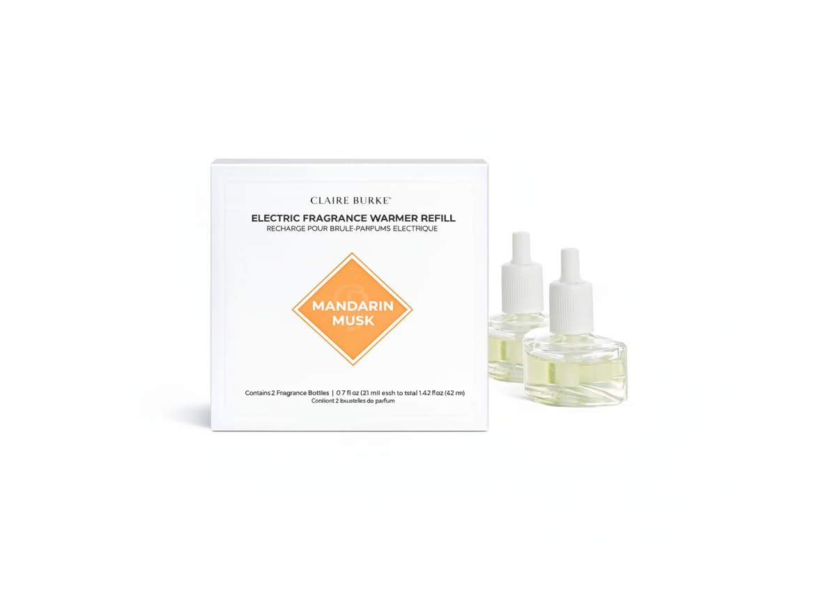 Claire Burke Wall Plug In Air Freshener Refill - Mandarin Musk Scent - 2 Refills (1 Pack) – Ess... | Amazon (US)