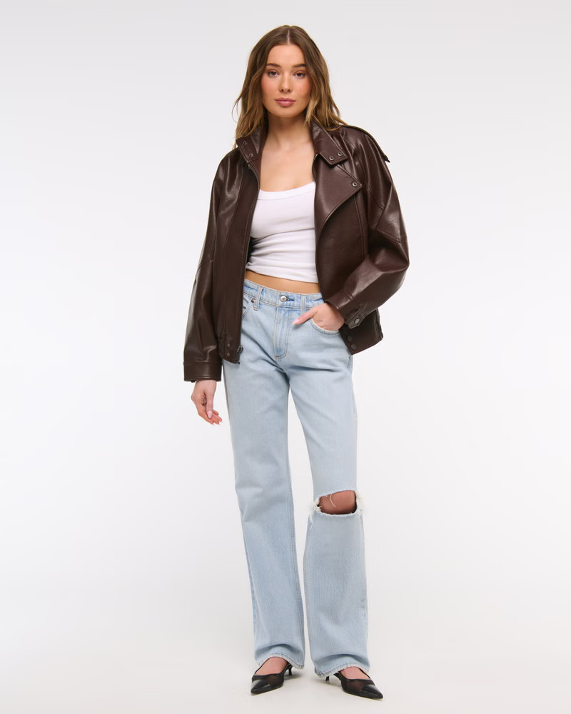 Women's Low Rise Baggy Jean | Women's Bottoms | Abercrombie.com | Abercrombie & Fitch (US)