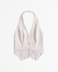 Women's The A&F Mara Tailored Halter Vest | Women's Clearance | Abercrombie.com | Abercrombie & Fitch (US)