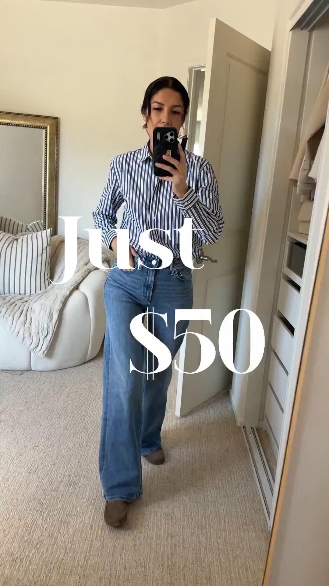 Are the Quince wide leg jeans worth it? 100% YES! 👖 I’m seriously impressed with these jeans. The quality and fit are SO good that I can easily compare them to my MOTHER, PAIGE and AG jeans—but these are only around $50!

And the length options are amazing 🙌 They come in Petite, Regular, Long AND Extra Long, making it so much easier to find the right inseam for your height.

If you’re looking for affordable wide leg jeans that look and feel expensive, these are definitely worth trying.

➡️ Petite, Regular, Long + Extra Long available
➡️ Around $50

➡️ My Body dimensions
Bra: 32C (81 cm)
Waist: 26” (66 cm)
Hips: 38” (96.5 cm)
Height: 5’7” (170 cm)

Quince jeans | Quince wide leg jeans | wide leg jeans | affordable jeans | best jeans for women | designer quality jeans | jeans under $100 | jeans under $50 | petite jeans | tall jeans | extra long jeans | wide leg denim | affordable denim | jeans over 40 | jeans over 50
@Quince 
#Quince #WideLegJeans #AffordableFashion #LTKFinds

#LTKgrwm #LTKootd #LTKOver40