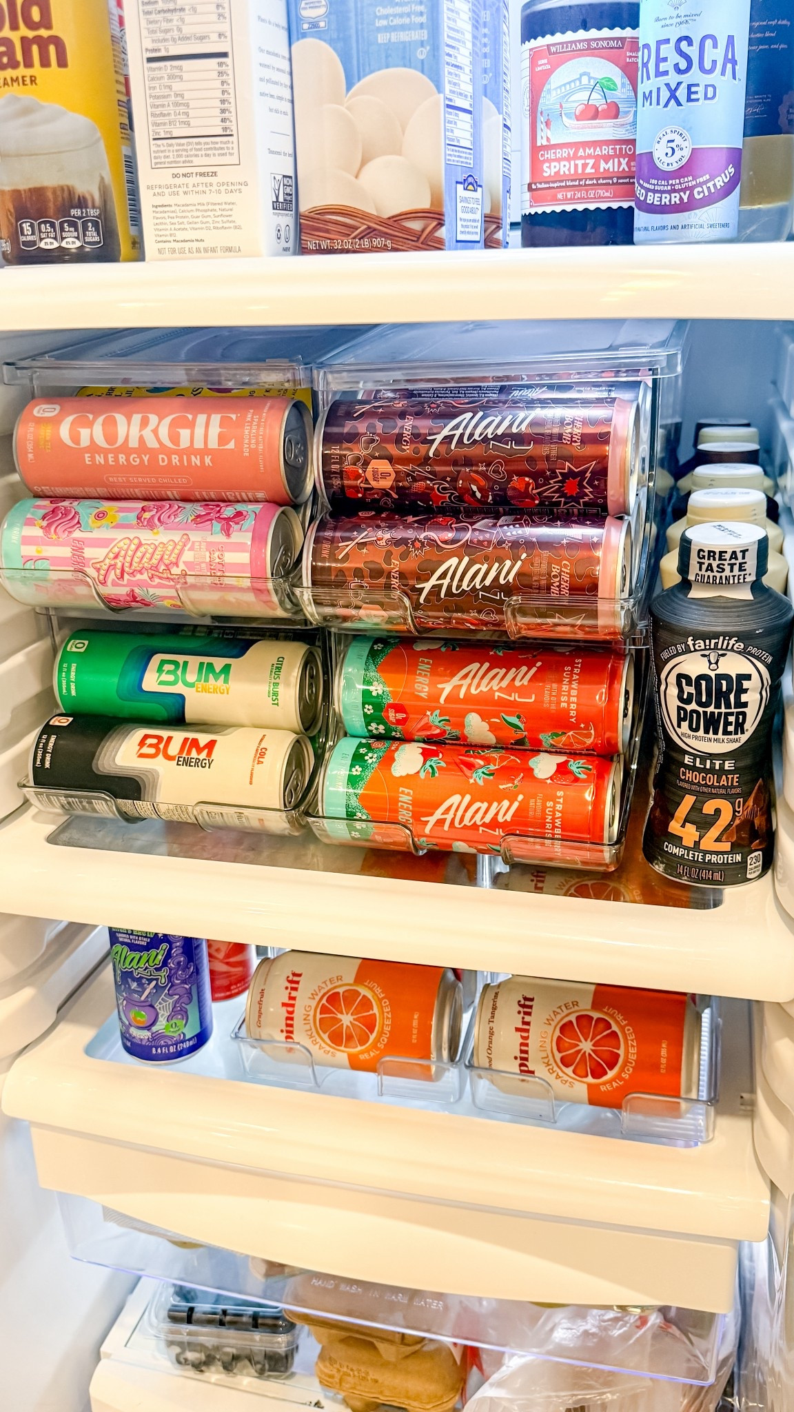 Finally organizing my cans! I have 2 packs of the slim can organizers and 1 for regular sized cans 

Each one holds a hold case of cans! They’re great because they roll to the front as you start to drink them instead of getting lost in the back 

#LTKfoodie #LTKFindsUnder50 #LTKHome

#LTKfitnessgoals #LTKFindsUnder50 #LTKHome