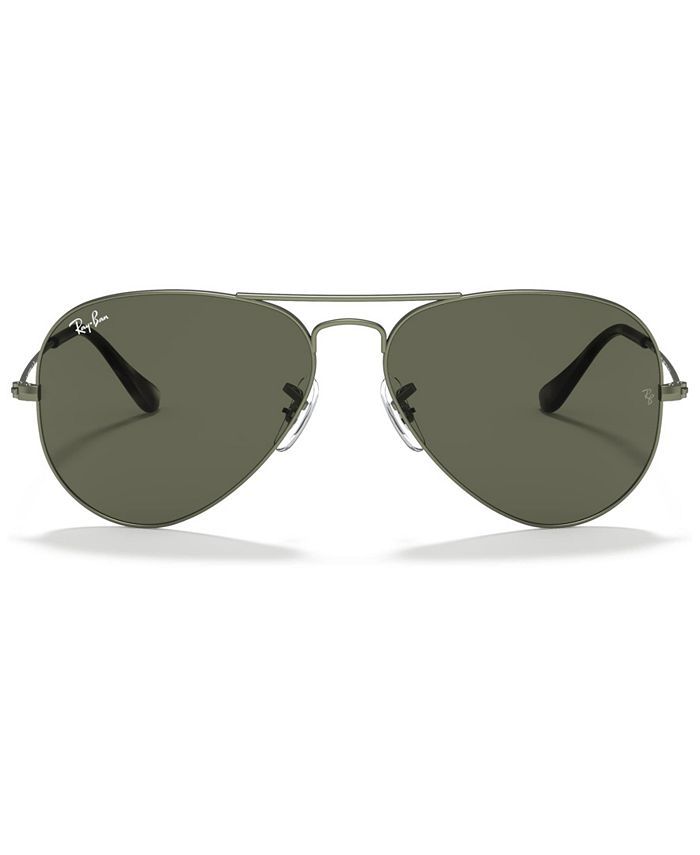 Ray-Ban AVIATOR LARGE METAL Sunglasses, RB3025 62 & Reviews - Sunglasses by Sunglass Hut - Men - ... | Macys (US)