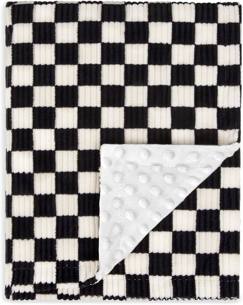 Baby Blanket for Boys Comfy Durable Corduroy Toddler Blanket with Double Layer Dotted Backing Che... | Amazon (US)