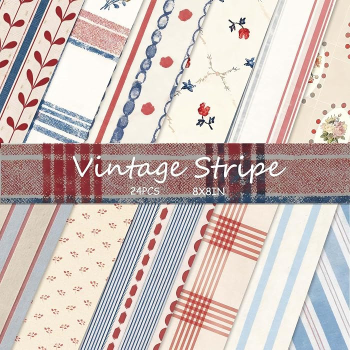 24 Sheets Scrapbook Paper, 8\u00d78in Single-Sided Patterned Paper | Amazon (US)