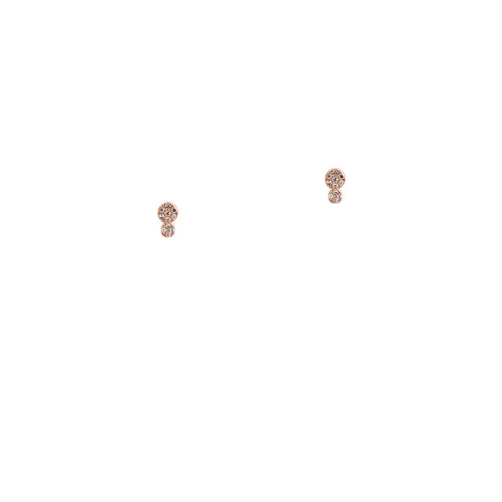 DIAMOND DOUBLE DOT STUDS | Bridget King Jewelry