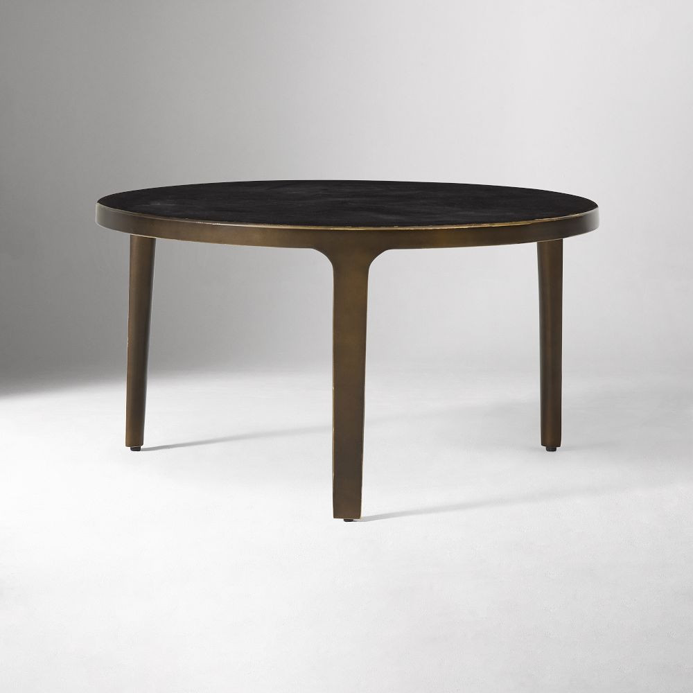 Elwell Glass & Metal Nesting Coffee Tables (24"–32") | West Elm (US)