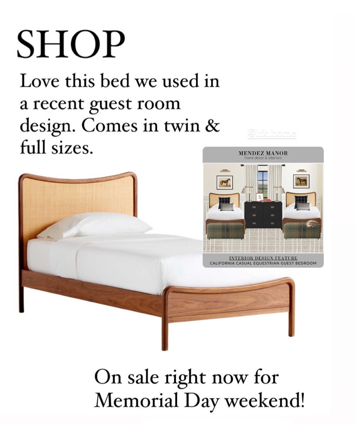 This bed comes in twin and full size options. I love it for a kids room! 

#kidsroomdecor #kidsroomfurniture 