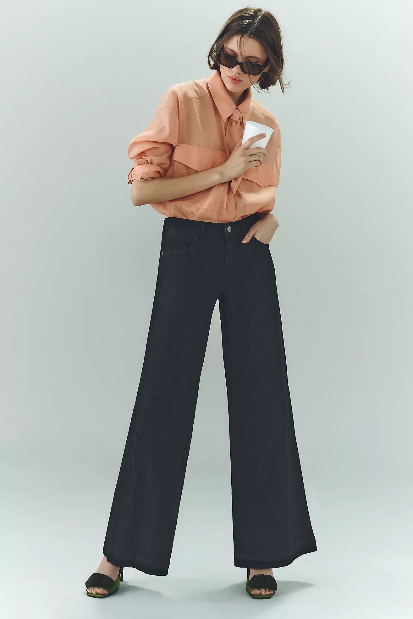 The Gwen Mid-Rise Wide-Leg Jeans | Anthropologie (US)