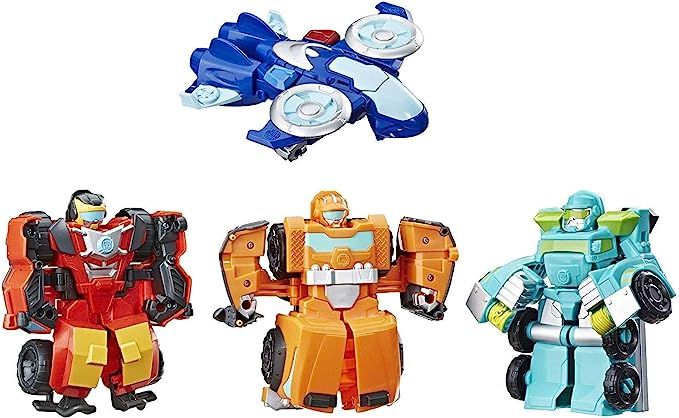 Playskool Heroes Transformers Rescue Bots Academy Team Pack, 4 Collectible 4.5-inch Converting Ac... | Amazon (US)