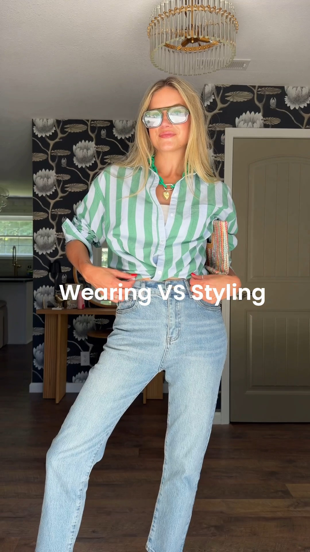 LOVE a wear vs style — don’t just wear it, style it. Button down version — if you don’t know what to do with that button down this is on repeat until further notice #wearvsstyle #styletips

#LTKootd