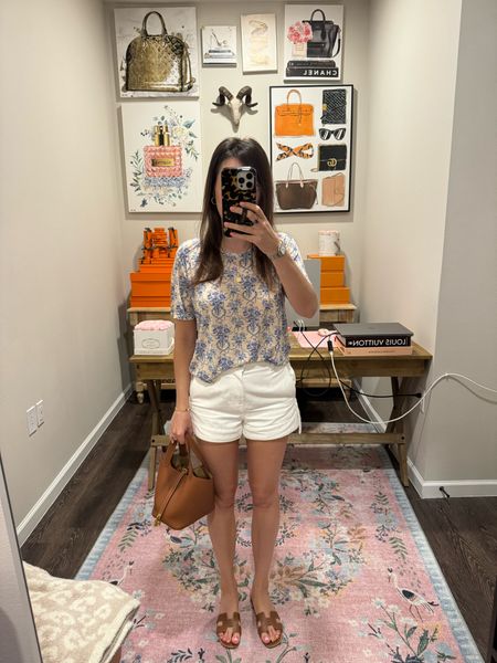 Loveshackfancy tee with white denim shorts



#LTKstyletip #LTKfindsunder100 #LTKSeasonal