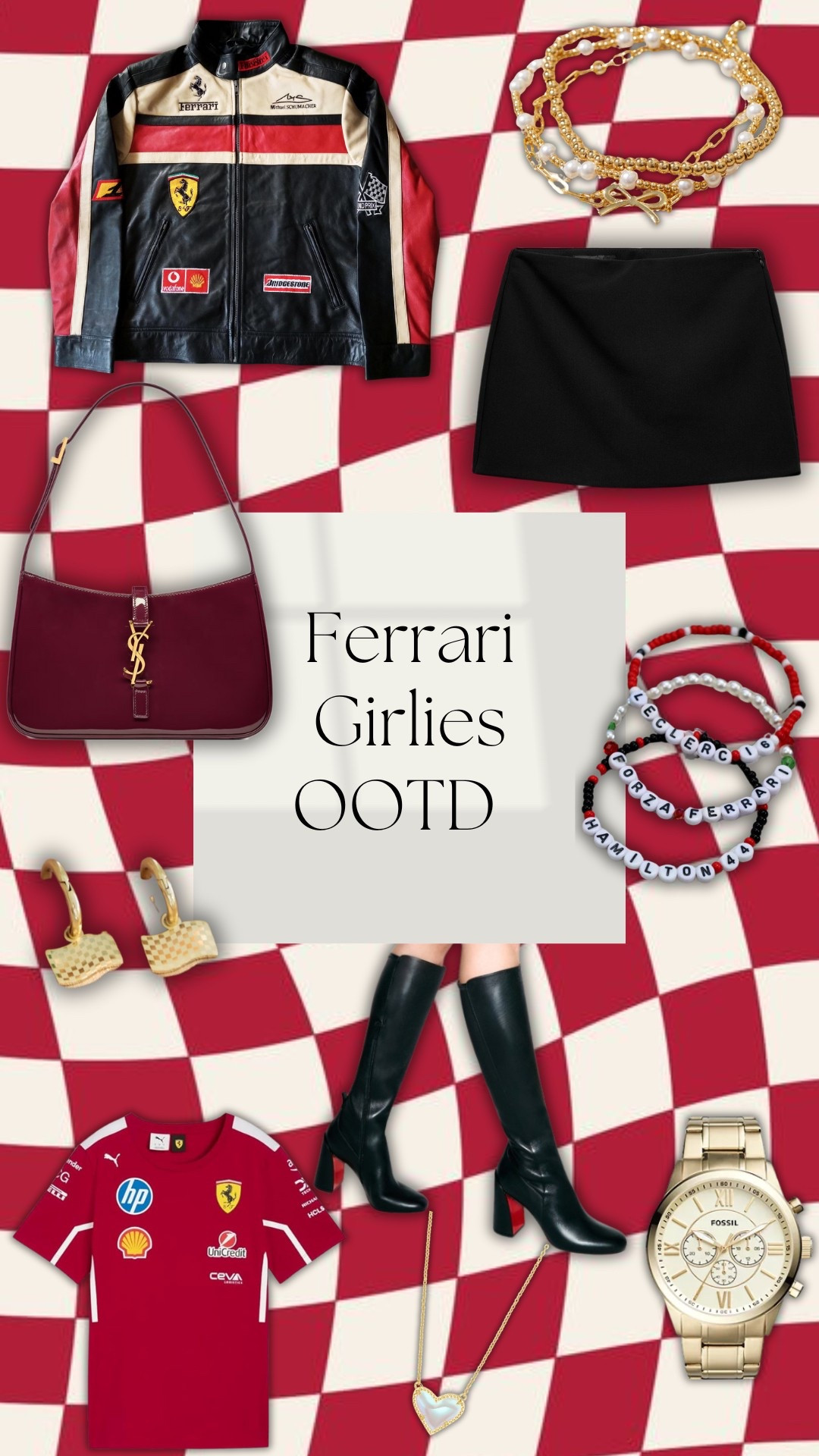 The 2025 season is upon us, so if you are a Ferrari fan this outfit is for you!🏎️❤️

#LTKSpringSale #LTKWatchNow #LTKFindsUnder50