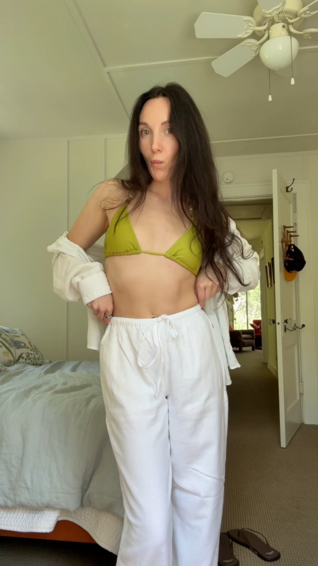 White linen pants that aren’t see through hallelujah! The perfect summer pants - use code “suiteaf” for an extra 15% off this weekend! And they come in short and long - thanks Abercrombie!!

#LTKootd #LTKSeasonal