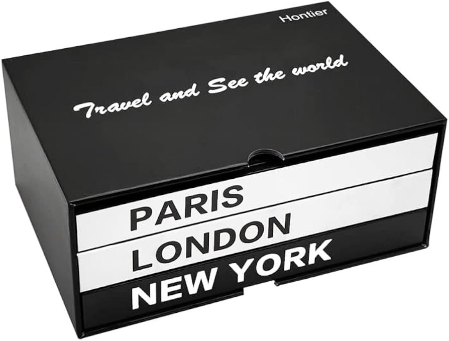 Amazon.com: 3 Pieces Hardcover Decorative Books Paris London New York Decorative Book Stack with ... | Amazon (US)