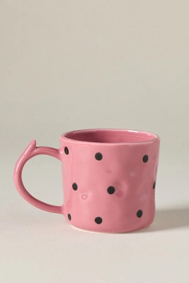 Greta Polka Dot Stoneware Mug | Anthropologie (US)