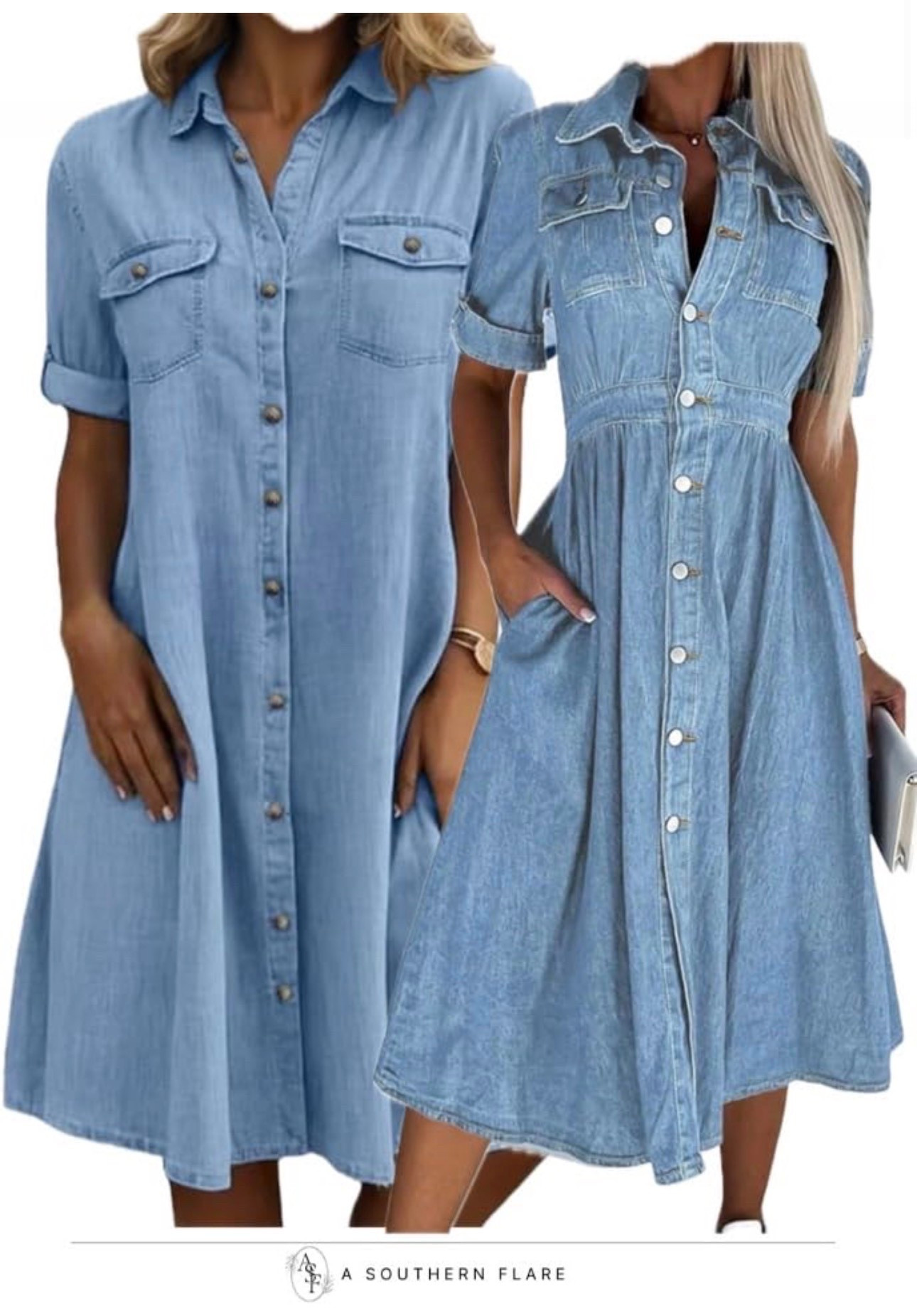 I'm loving these denim dresses! Perfect for any occasion. Check them out! #DenimDresses #Fashion

#LTKWorkwear #LTKFestival #LTKPetite