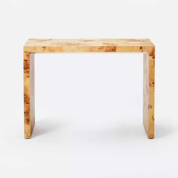Ogden Burled Wood Console Table Brown - Threshold™ designed with Studio McGee | Target