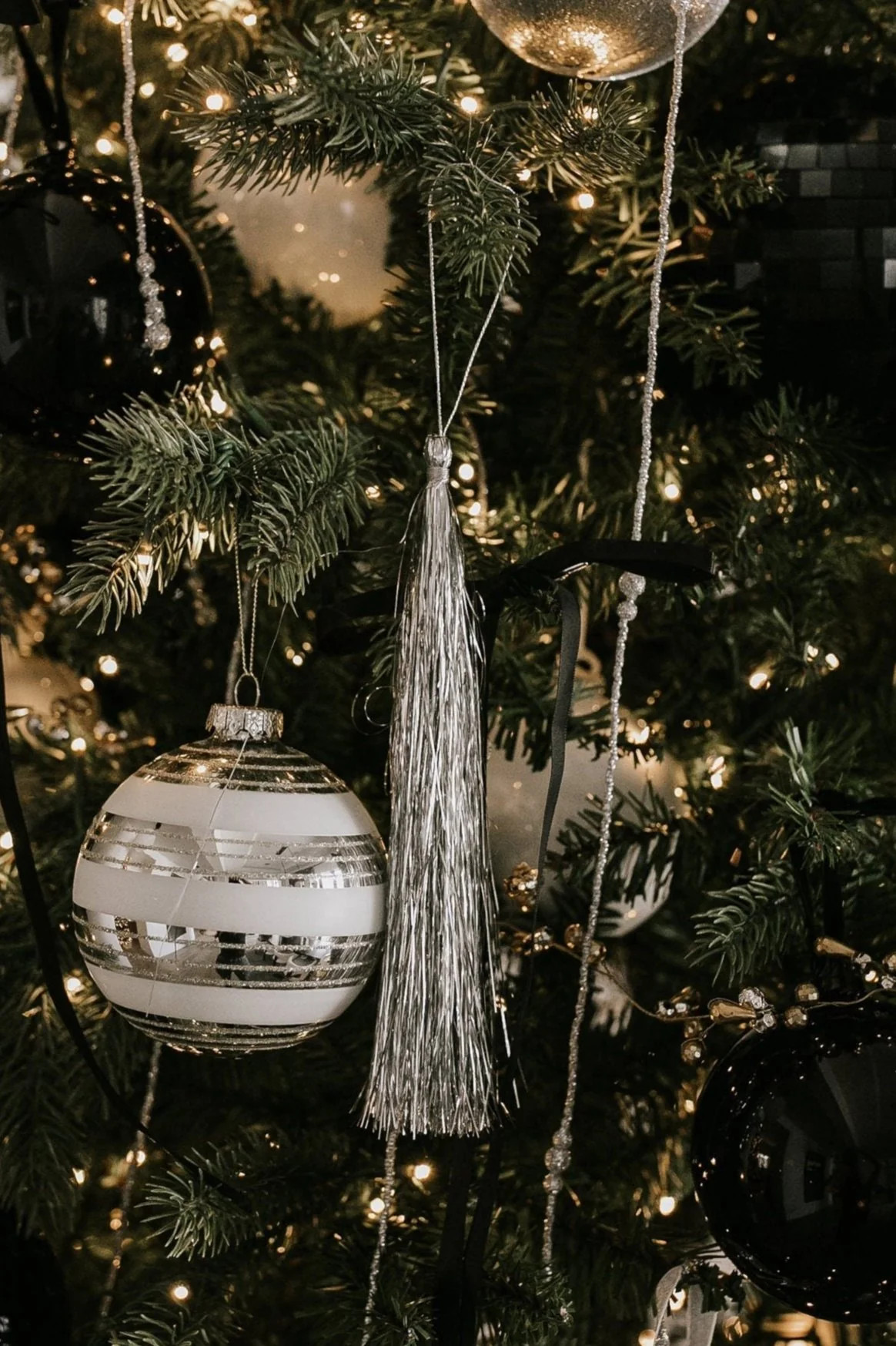 Twinkle Tinsel Tassel Ornament - THELIFESTYLEDCO Shop | THELIFESTYLEDCO