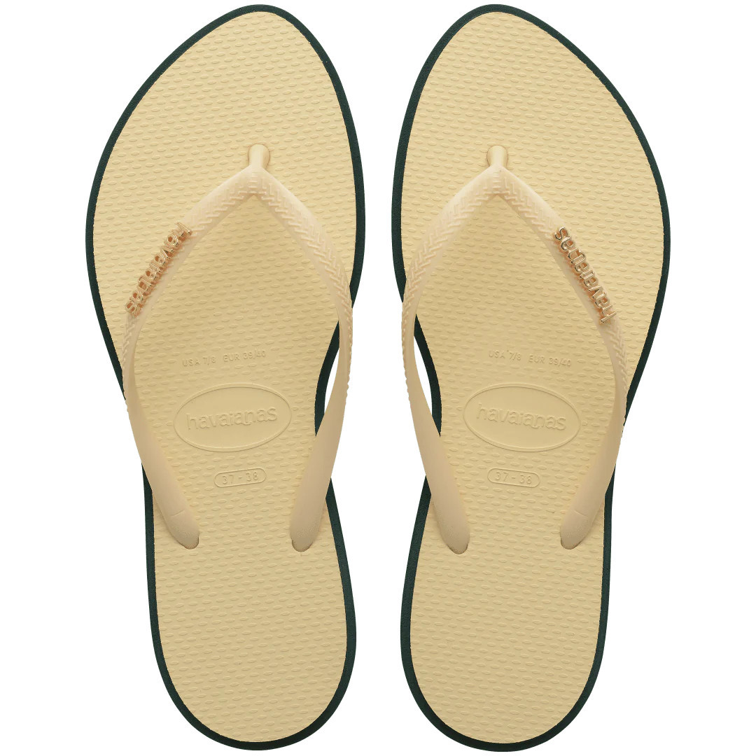 Havaianas Women's Slim Point Flip Flops | Pantanal Green | Size 11/12 | Havaianas