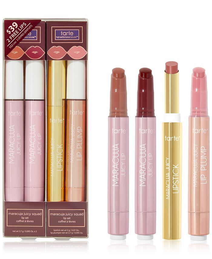 Tarte 4-Pc. Maracuja Juicy Squad Lip Set & Reviews - Makeup - Beauty - Macy's | Macys (US)