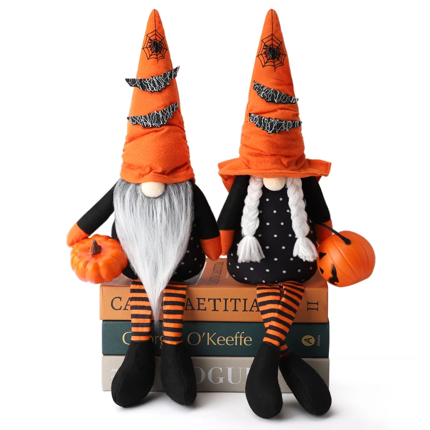 Ayieyill 2 Pack Halloween Gnomes Plush Decor, Halloween Gnome Decoration Gifts,  Handmade Tomte S... | Walmart (US)