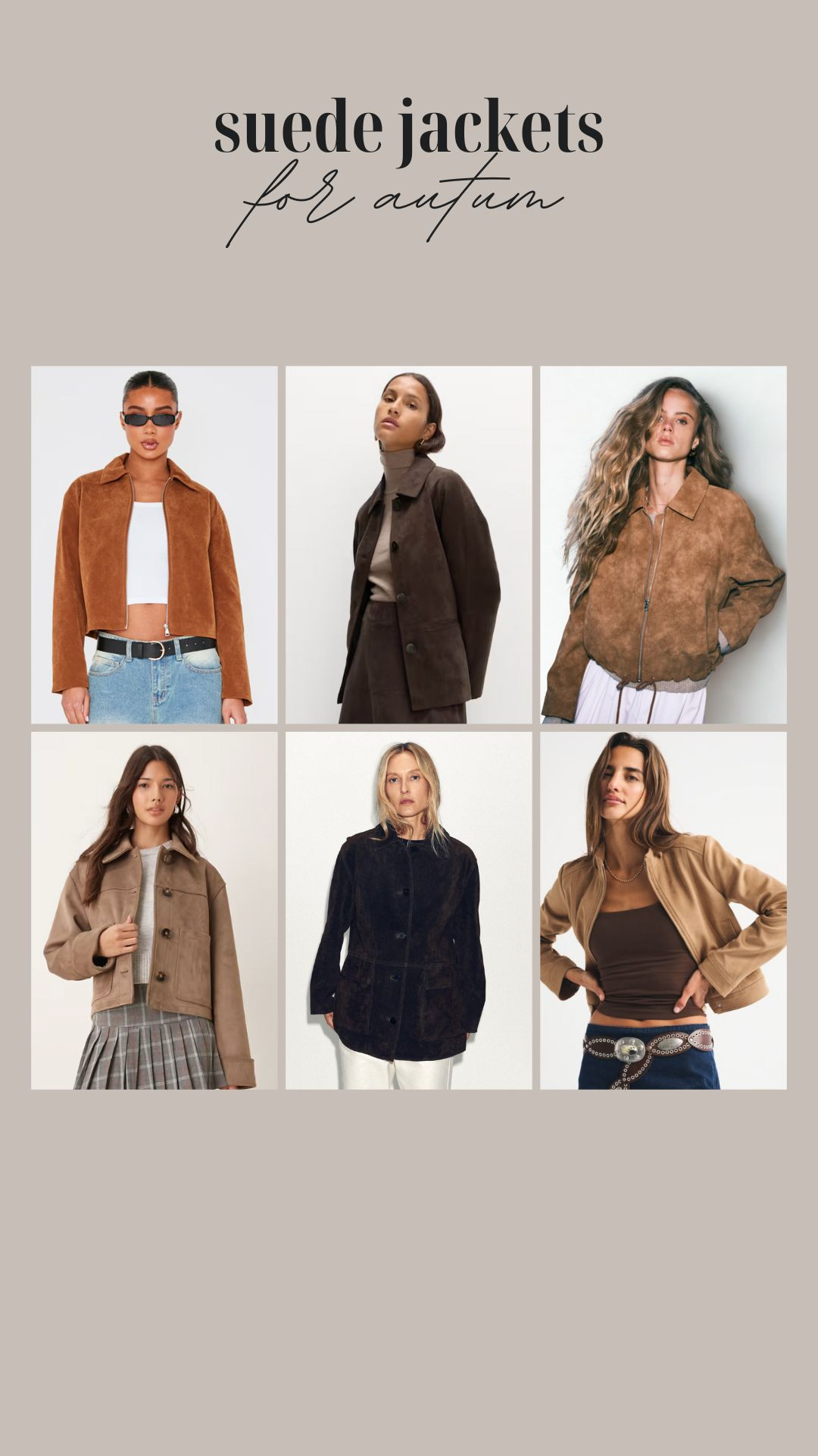 Suede jackets for autumn, layering, light jacket, high street style, neutrals, transitional fashion  

 #LTKuk #LTKautumn #LTKstyletip
