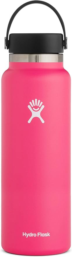 Hydro Flask Water Bottle - Stainless Steel & Vacuum Insulated - Wide Mouth 2.0 with Leak Proof Fl... | Amazon (US)