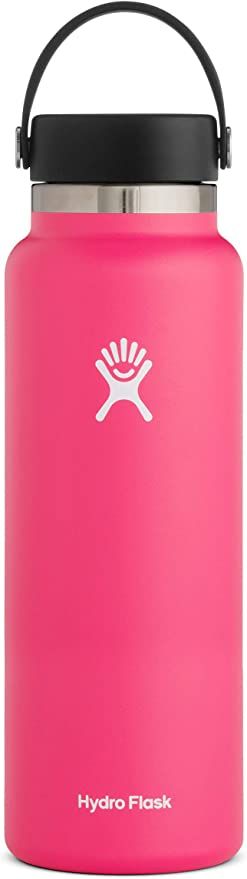 Hydro Flask Water Bottle - Stainless Steel & Vacuum Insulated - Wide Mouth 2.0 with Leak Proof Fl... | Amazon (US)