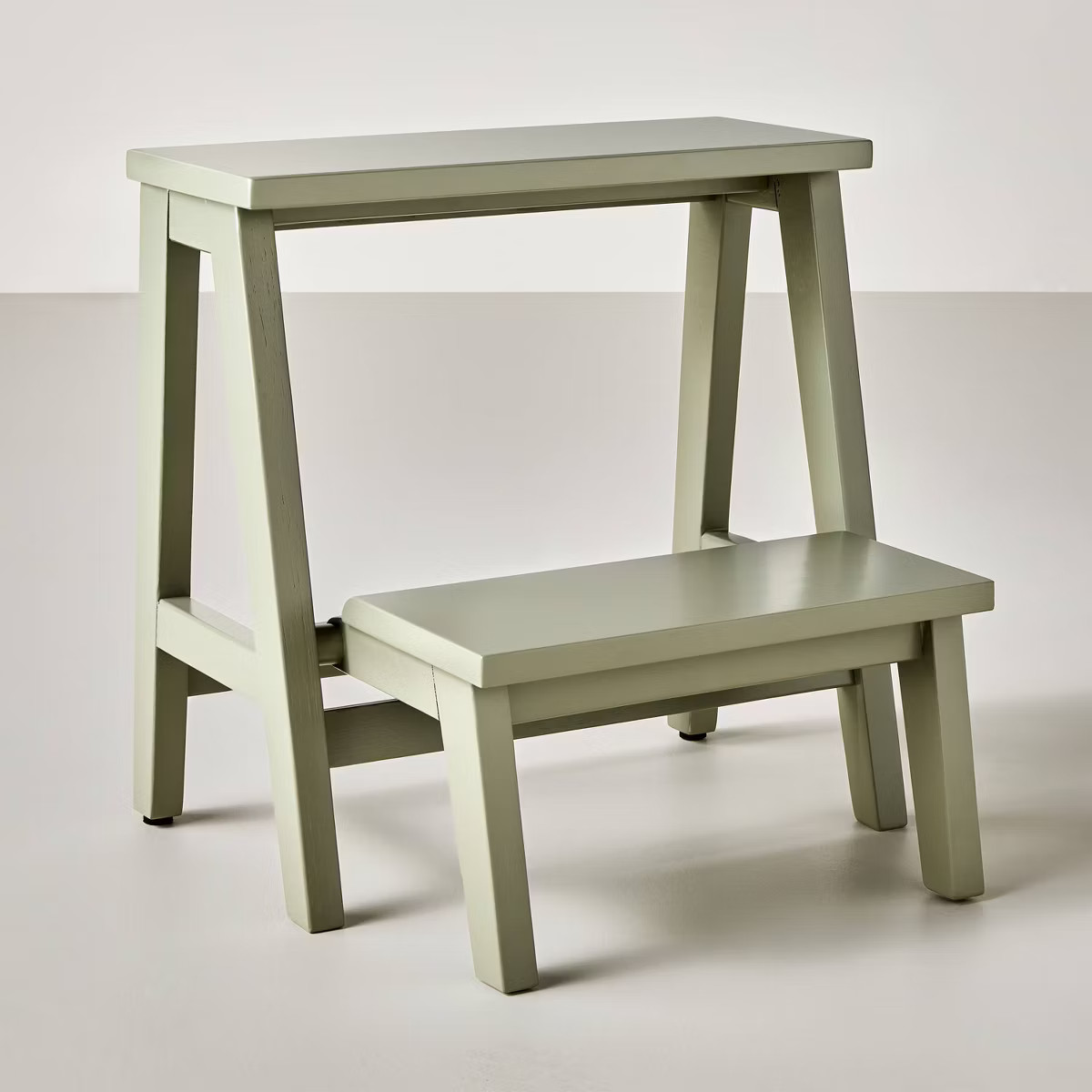 Wood Kitchen Step Stool Sage Green - Hearth & Hand™ with Magnolia | Target
