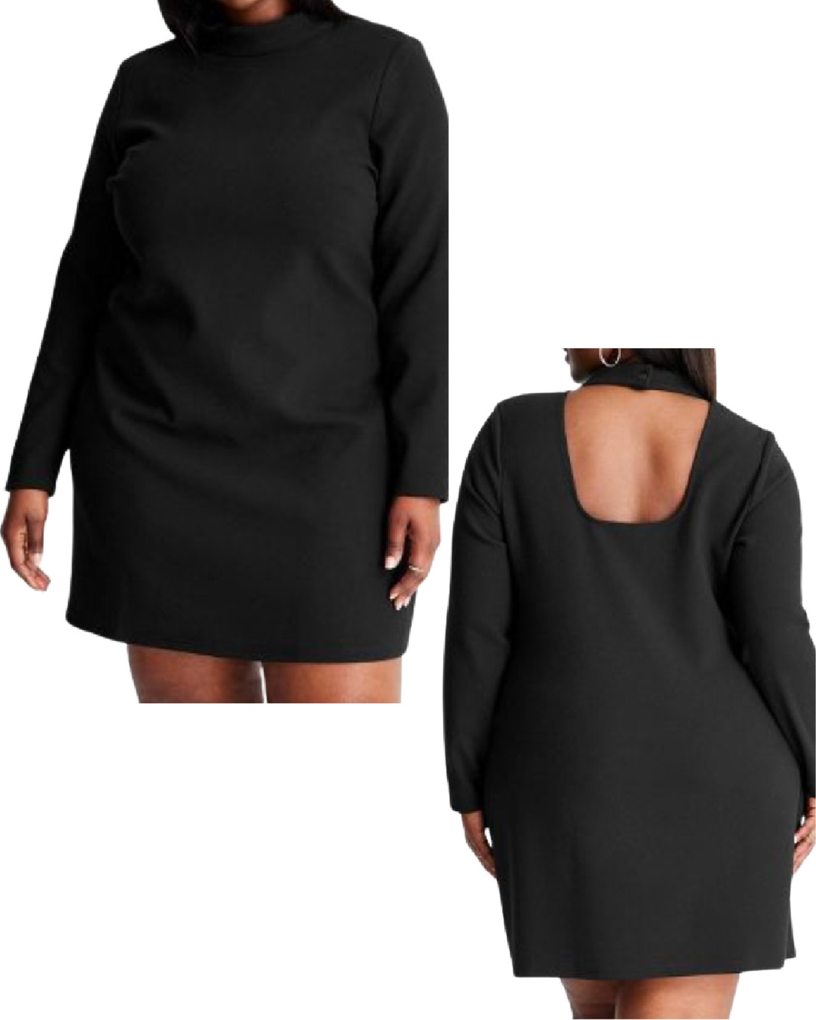 Classy yet sexy black dress for the holidays. Sleeves are a bit tight. 

#LTKHoliday #LTKSeasonal