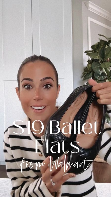 Comment LINK for details to the most perfect $19 ballet flats from @walmartfashion 🍁 They’re trending this Fall and you cannot beat this price! Run tts and are super comfy! #walmartpartner #walmartfashion 

#LTKfindsunder50 #LTKSeasonal #LTKshoecrush