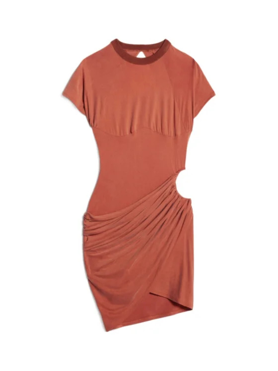 La Robe Espelho cut-out draped minidress | Senser US